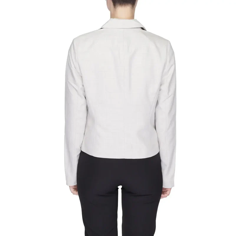 Vero Moda - Blazer à boutons en laine marron grise pour femmes