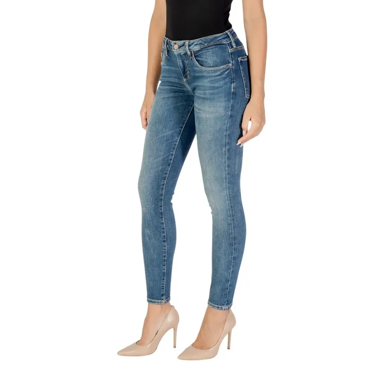 Guess Jean bleu à effet usé pour femme