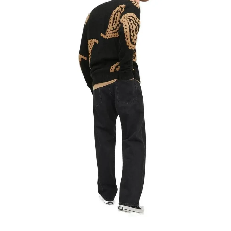 Jack & Jones Hommes Jeans Noir Coton Mélange Printemps Eté