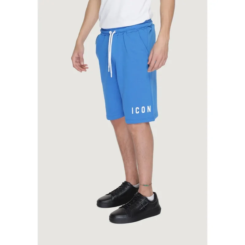 Icon Hommes Short en coton bleu clair