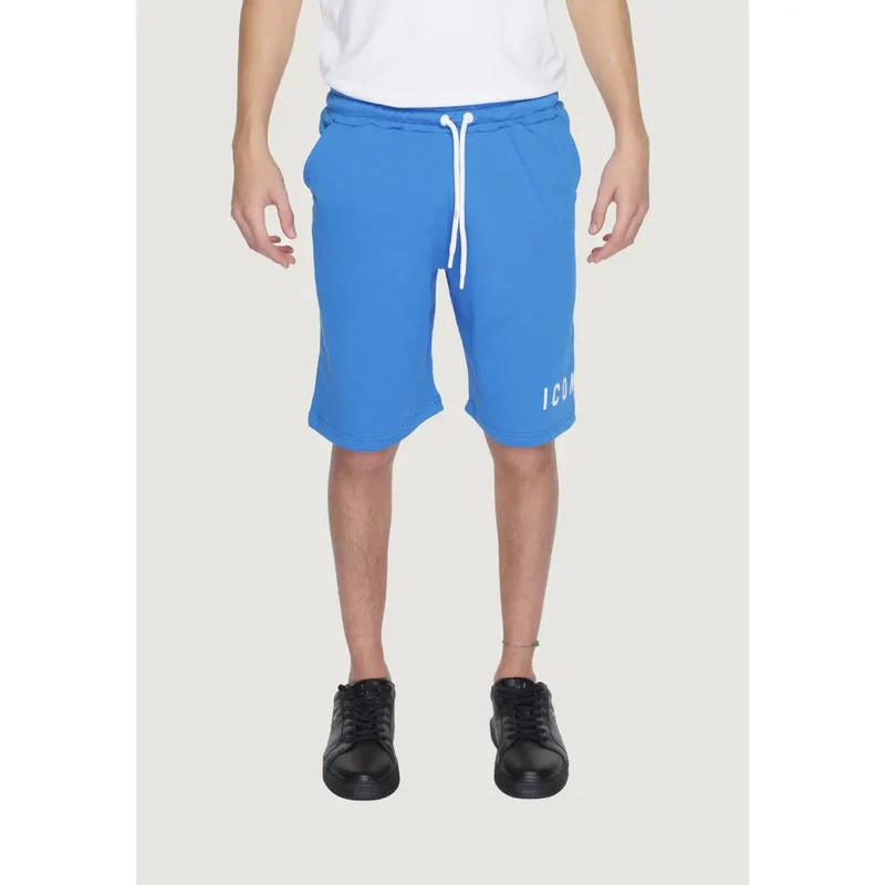 Icon Hommes Short en coton bleu clair