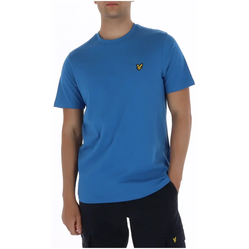 Lyle & Scott Men's Blue Printed Round Neck T-Shirt