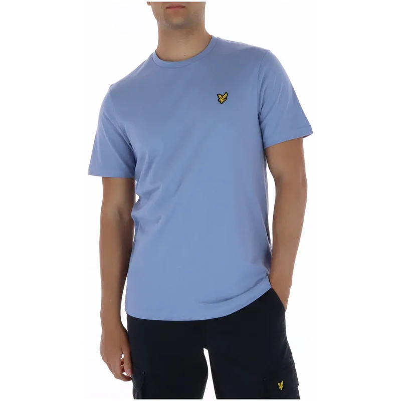 Lyle & Scott Men's Blue Printed Round Neck T-Shirt