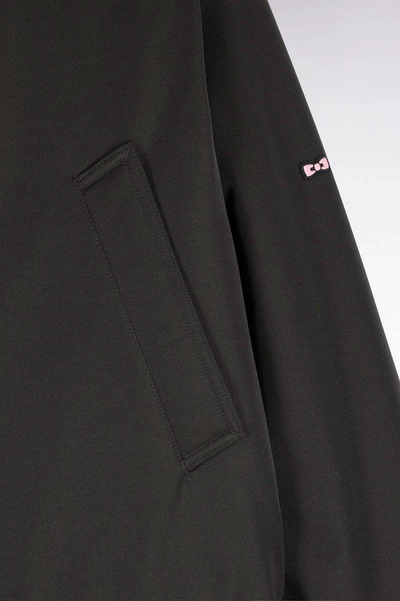 Parka boutonnée kaki
