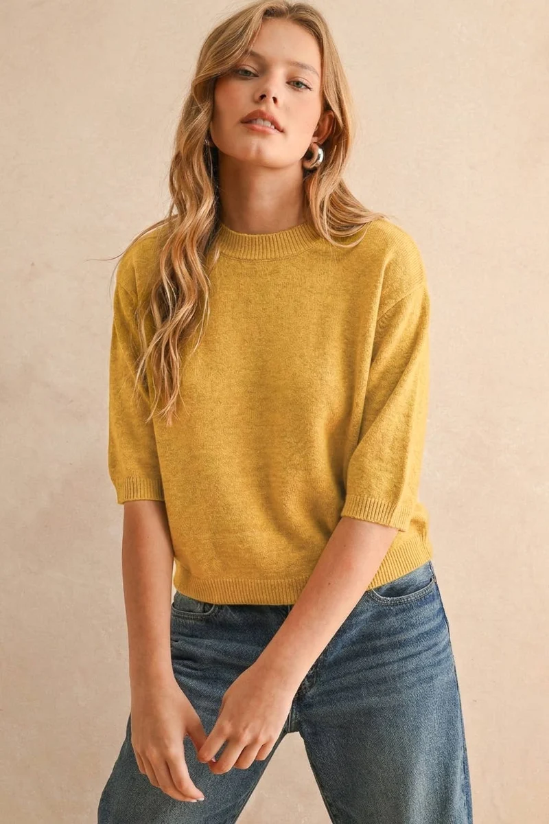 Bannana Short Sleeve Sweater