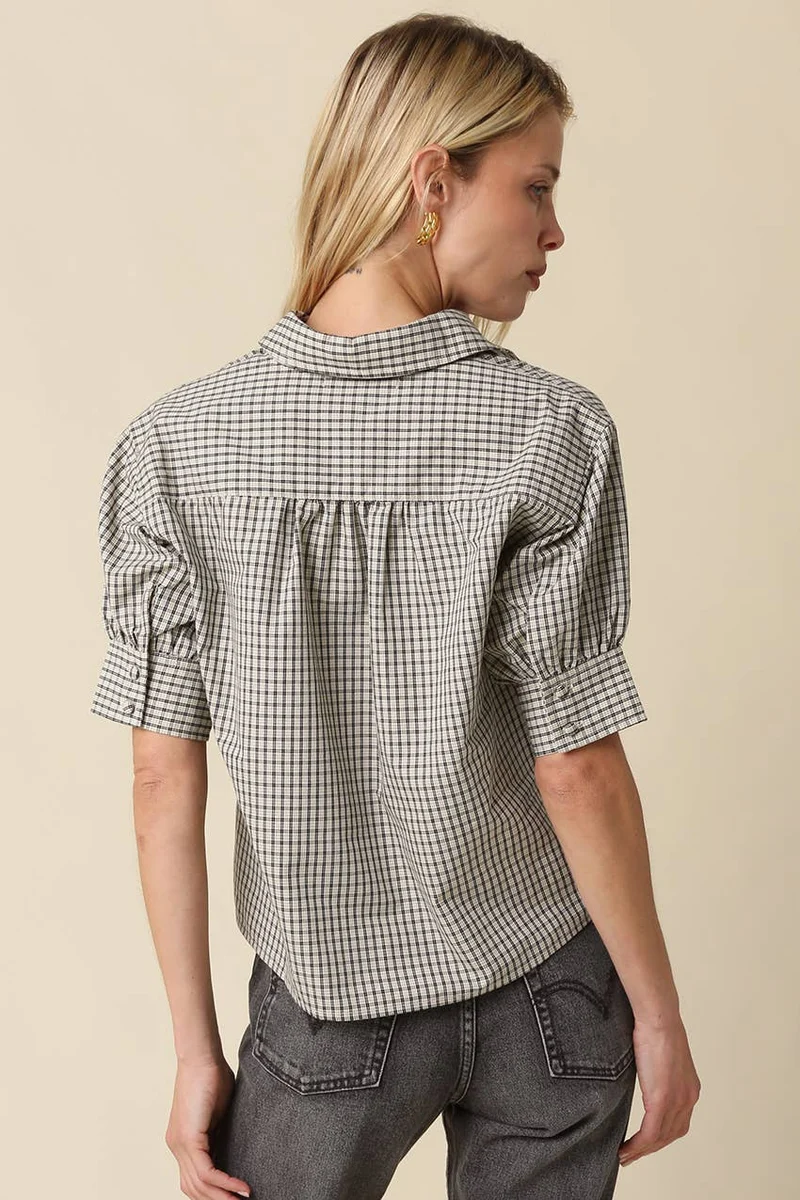 Plaid Blouse