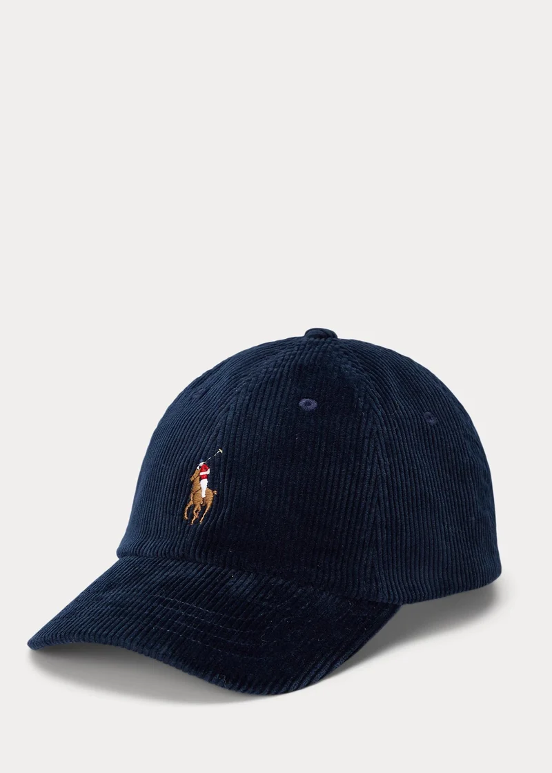 Casquette Ralph Lauren marine en velours