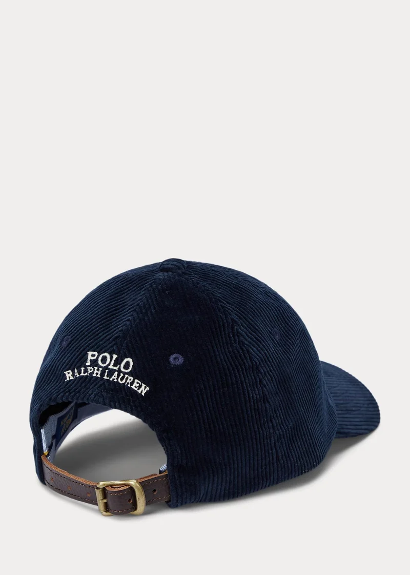 Casquette Ralph Lauren marine en velours