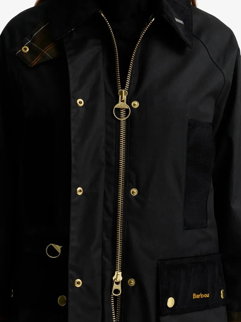 Veste huilée Beaufort femme Barbour noire