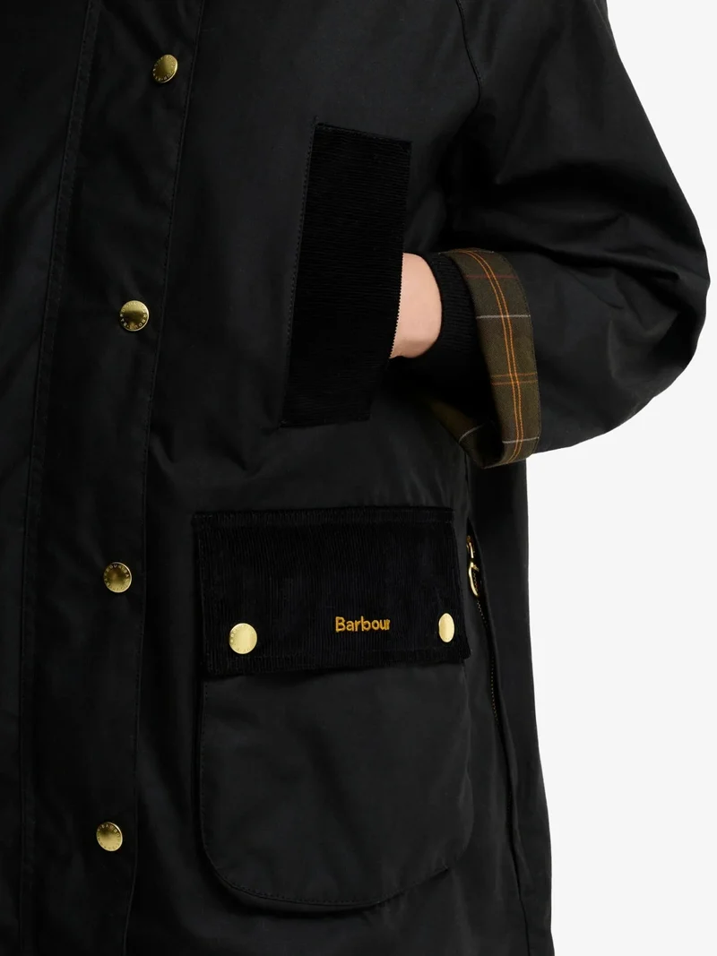 Veste huilée Beaufort femme Barbour noire