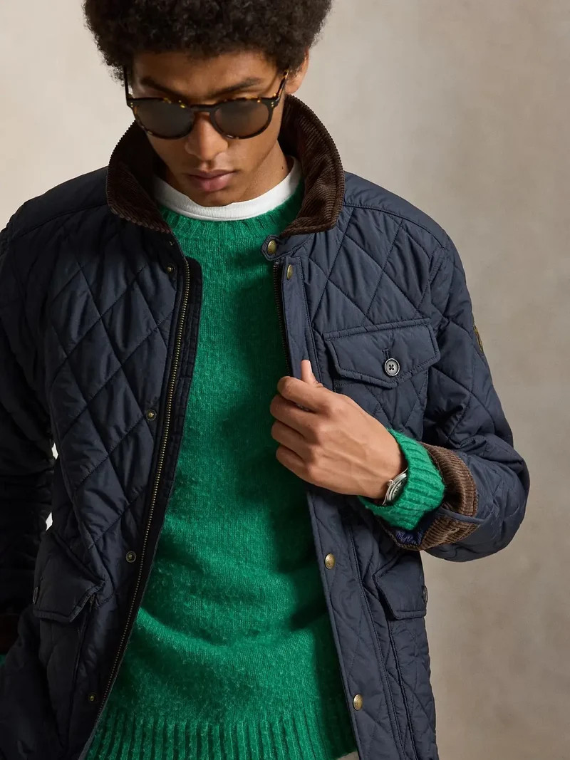 Veste matelassée Ralph Lauren marine