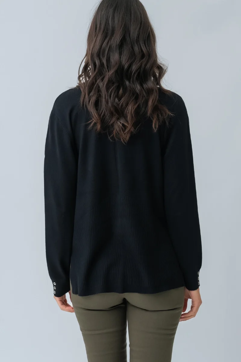 Le cardigan uni texturé