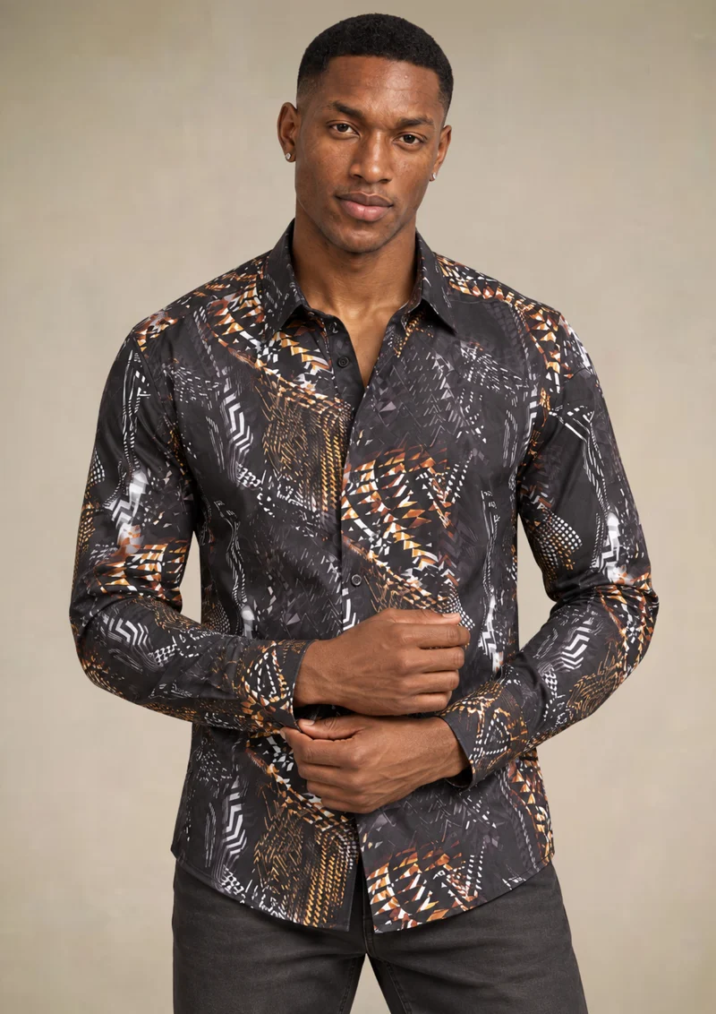 La chemise douce à motifs