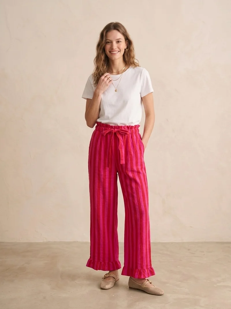 Pantalon large à rayures - Joe