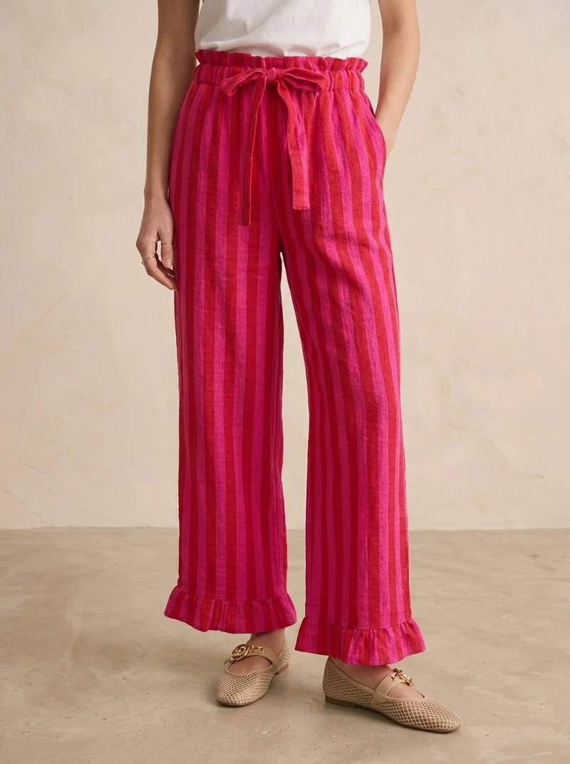 Pantalon large à rayures - Joe