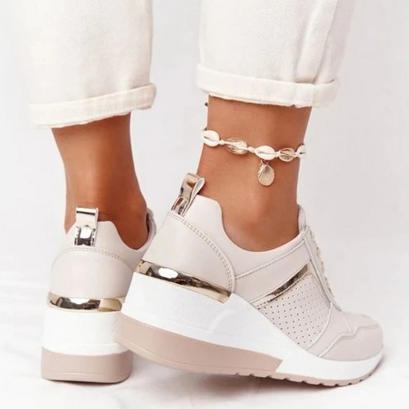 Manuela | Baskets confortables à semelles compensées pour femmes