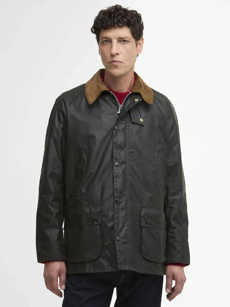 Veste Ashby Barbour marron en coton ciré