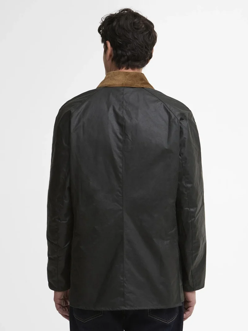 Veste Ashby Barbour marron en coton ciré