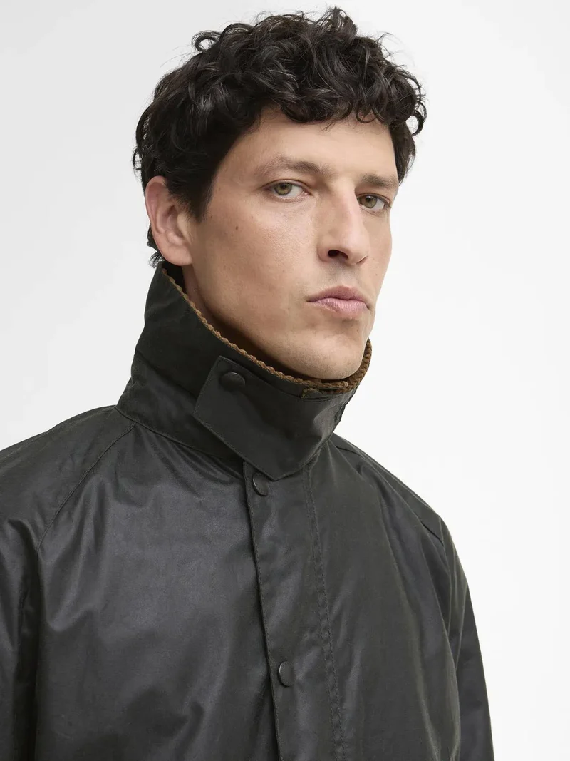 Veste Ashby Barbour marron en coton ciré