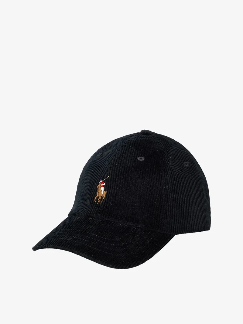 Casquette Ralph Lauren noire en velours