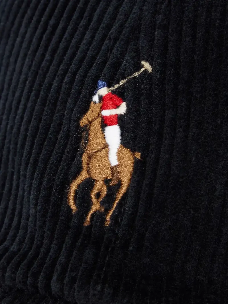 Casquette Ralph Lauren noire en velours