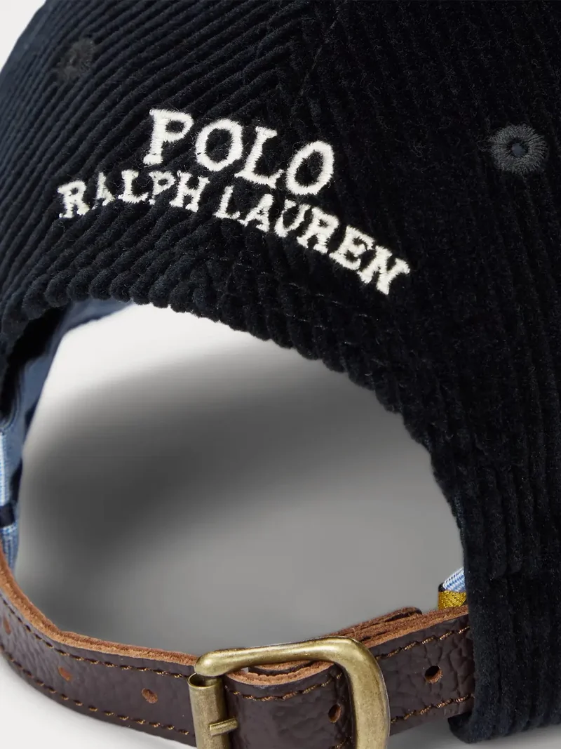 Casquette Ralph Lauren noire en velours