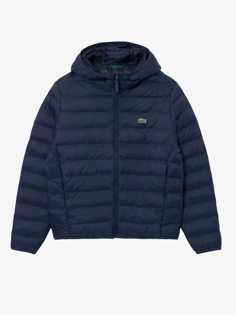 Doudoune à capuche déperlante Lacoste marine
