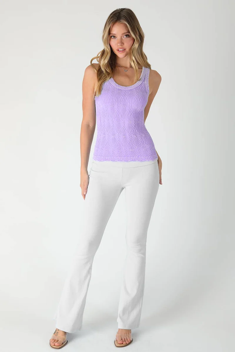 Vintage Reversible Lace Top: sage