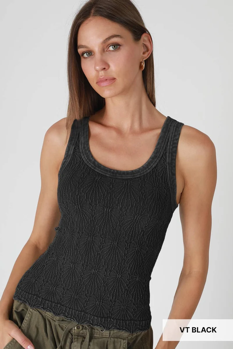 Vintage Reversible Lace Top: sage