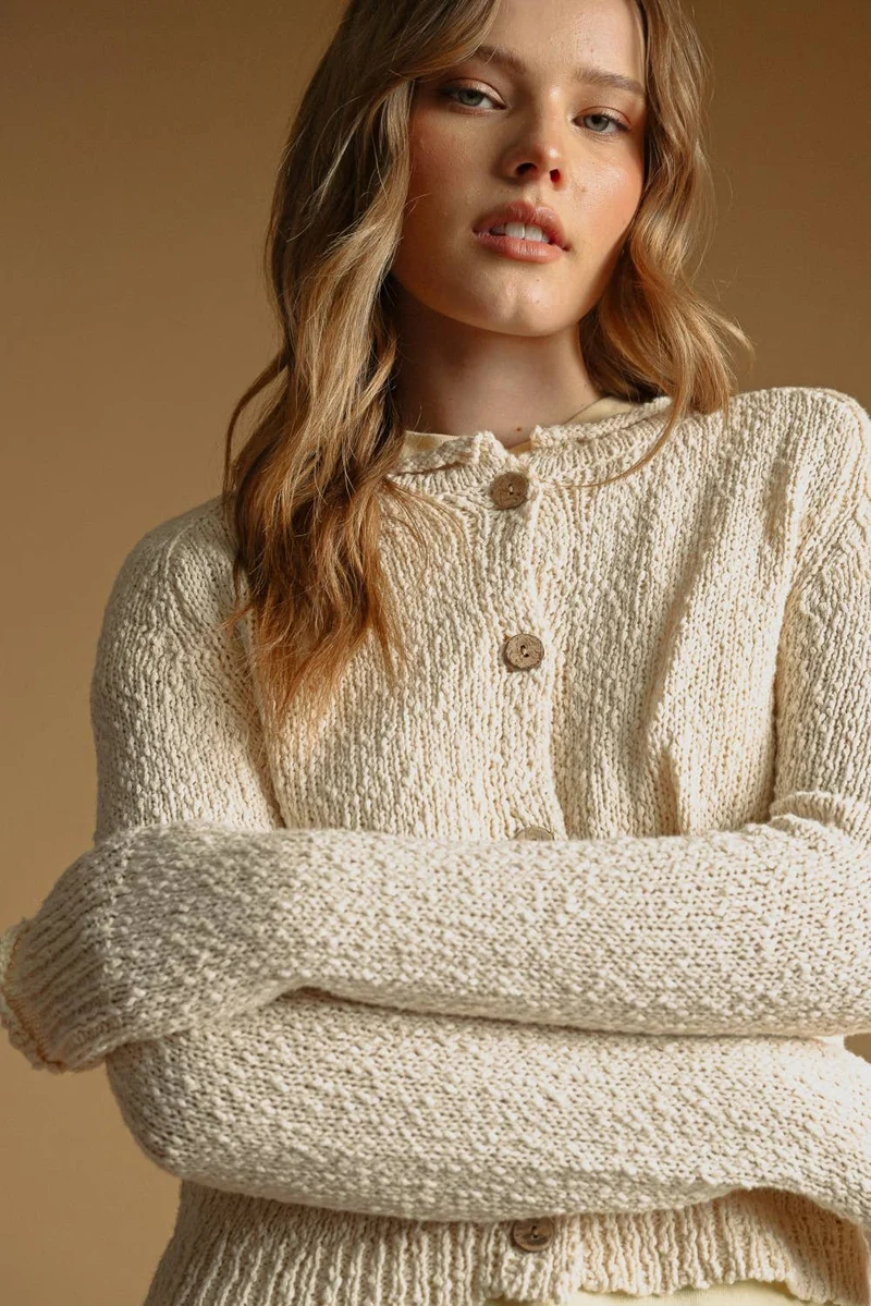 Beige Light Knit cardigan