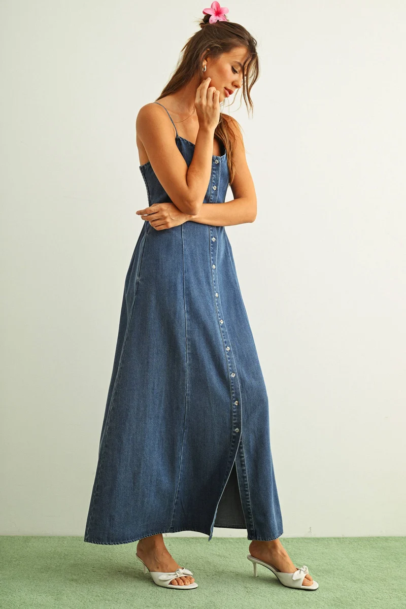 Maxi Denim Dress
