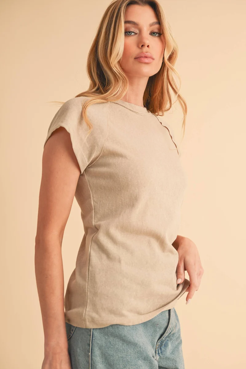 White Baseball Tee