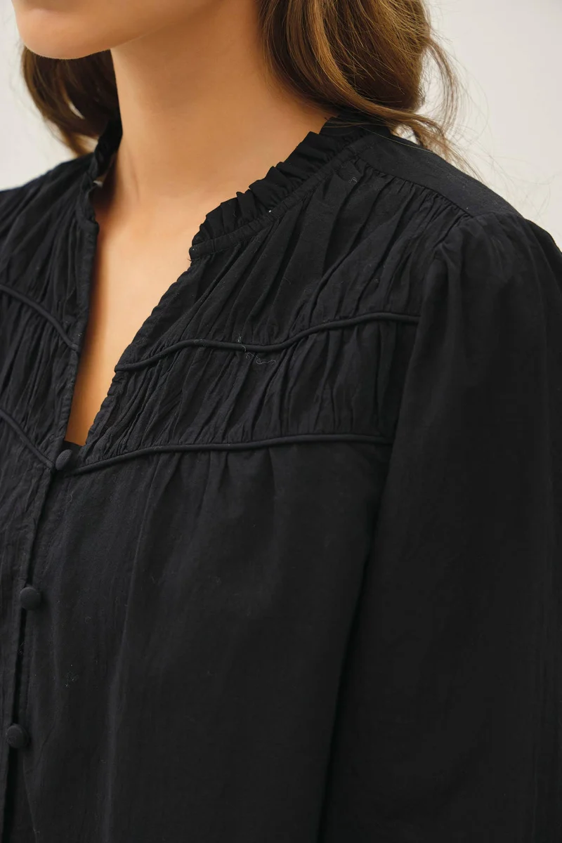 Crisp Cotton Flowy Top