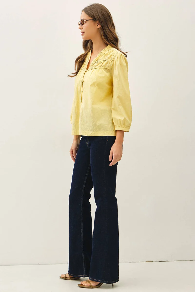 Crisp Cotton Flowy Top