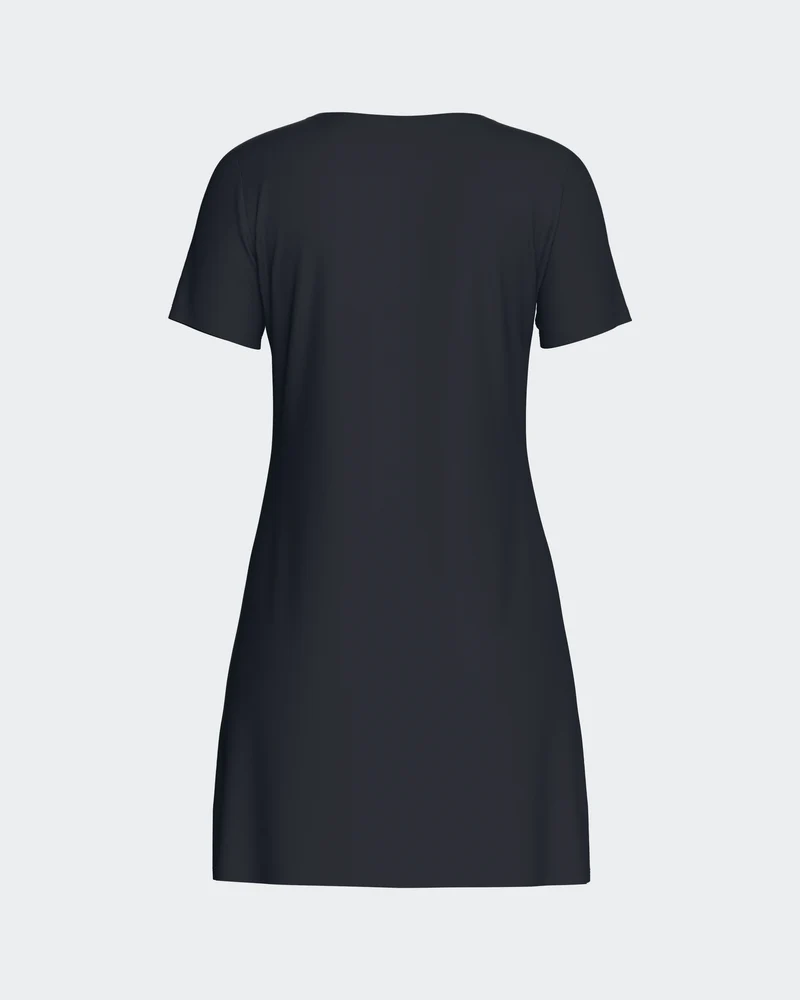 Nuisette unie en Tencel stretch marine