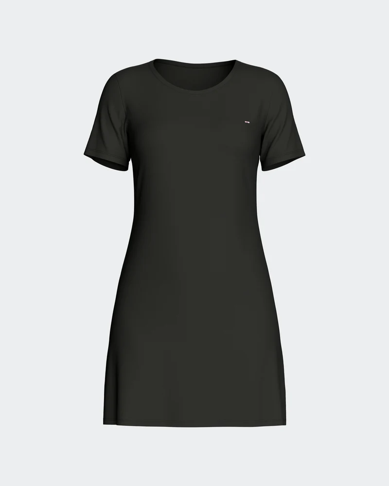 Nuisette unie en Tencel stretch noir