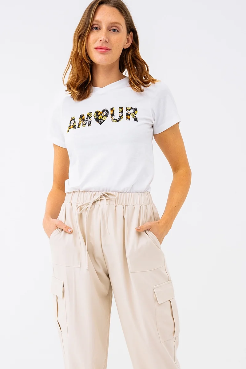 Le t-shirt imprimé Amour