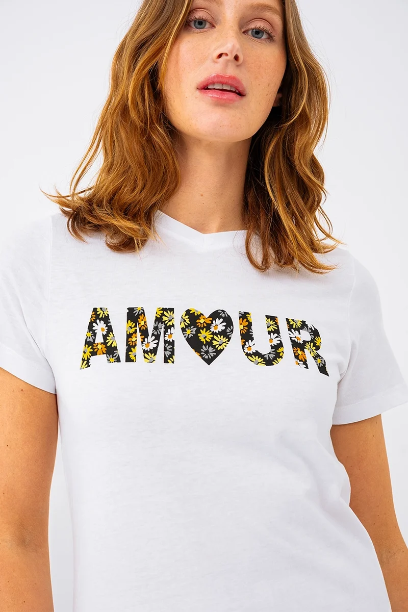 Le t-shirt imprimé Amour