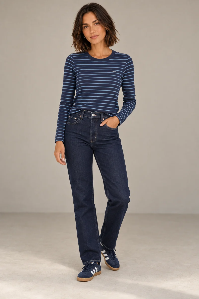 Le chandail Levi's à rayures bleues