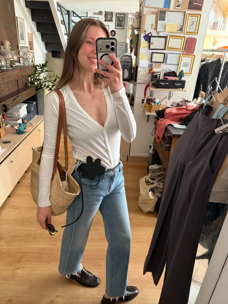 Gilet blanc Sironi