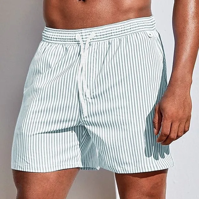Théodore | Short de bain homme à rayures | Séchage rapide | Coupe moderne