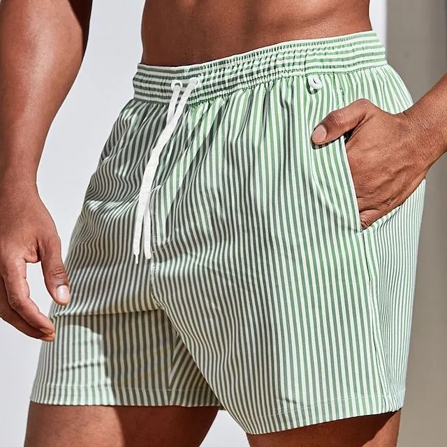 Théodore | Short de bain homme à rayures | Séchage rapide | Coupe moderne