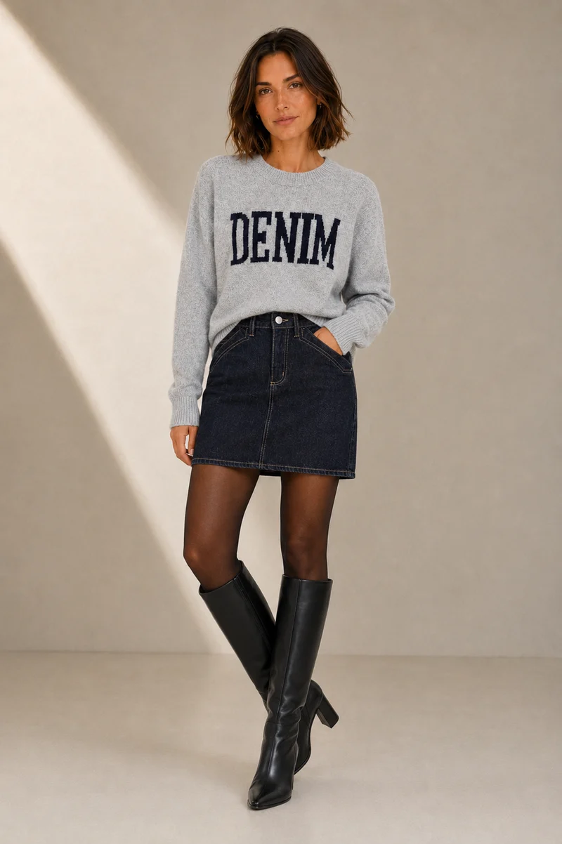 Le chandail en tricot graphique