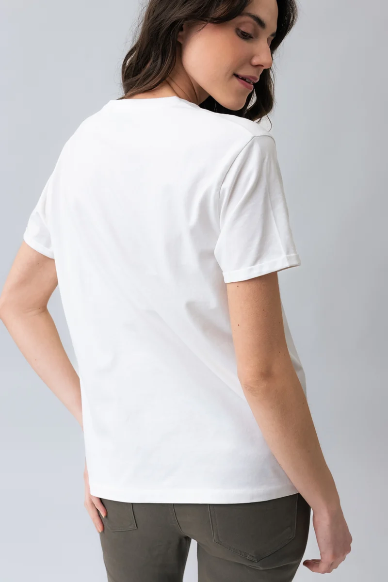 Le t-shirt basique col V