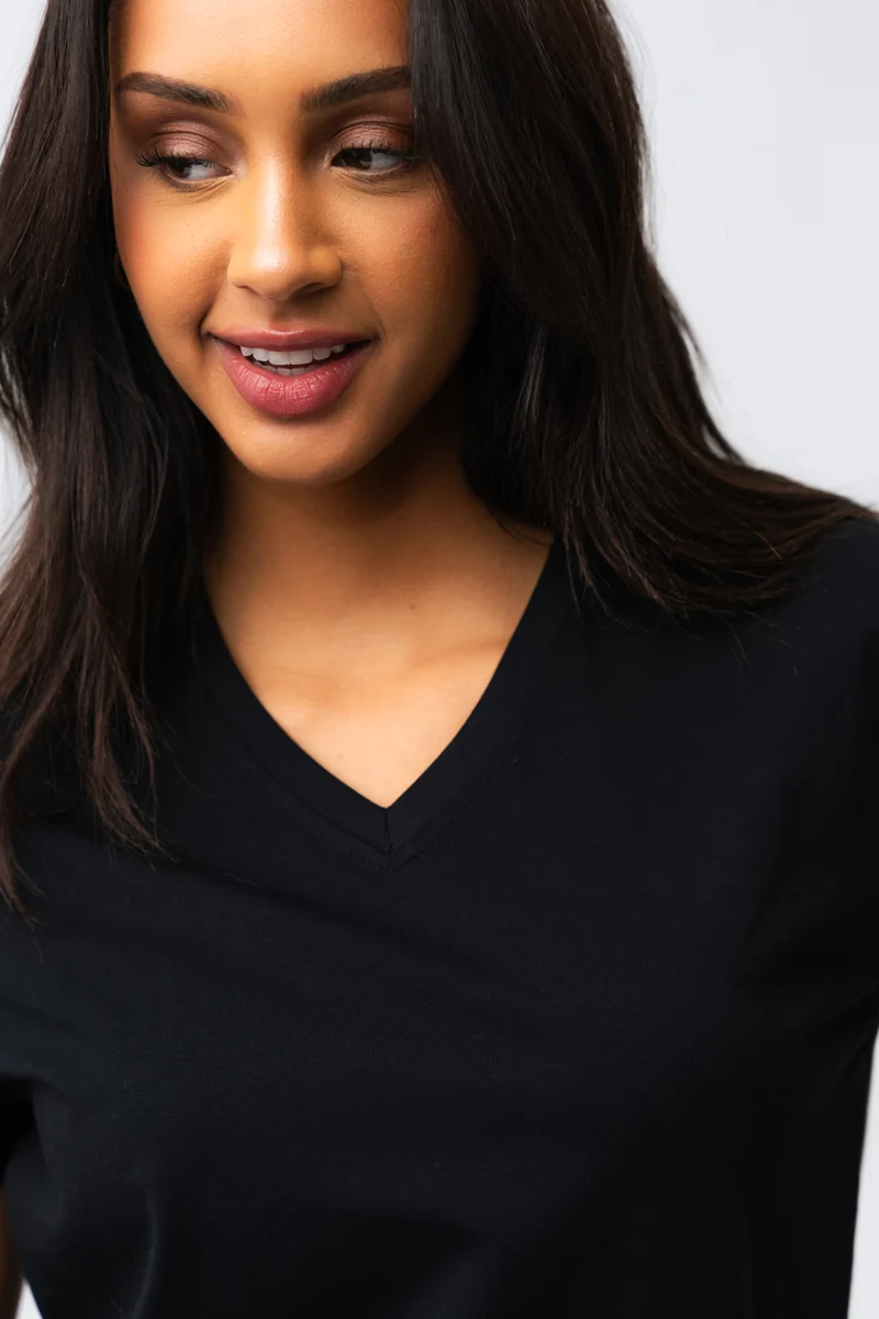 Le t-shirt basique col V