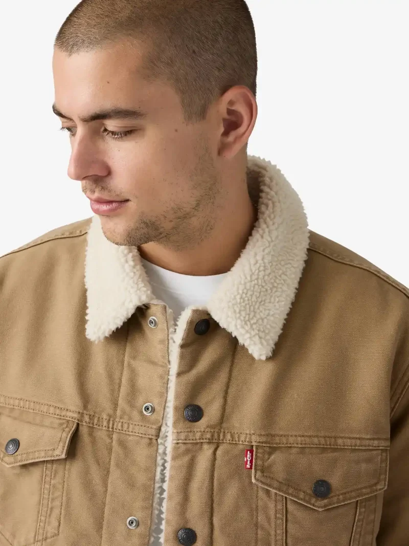 Veste sherpa Levi's Trucker beige