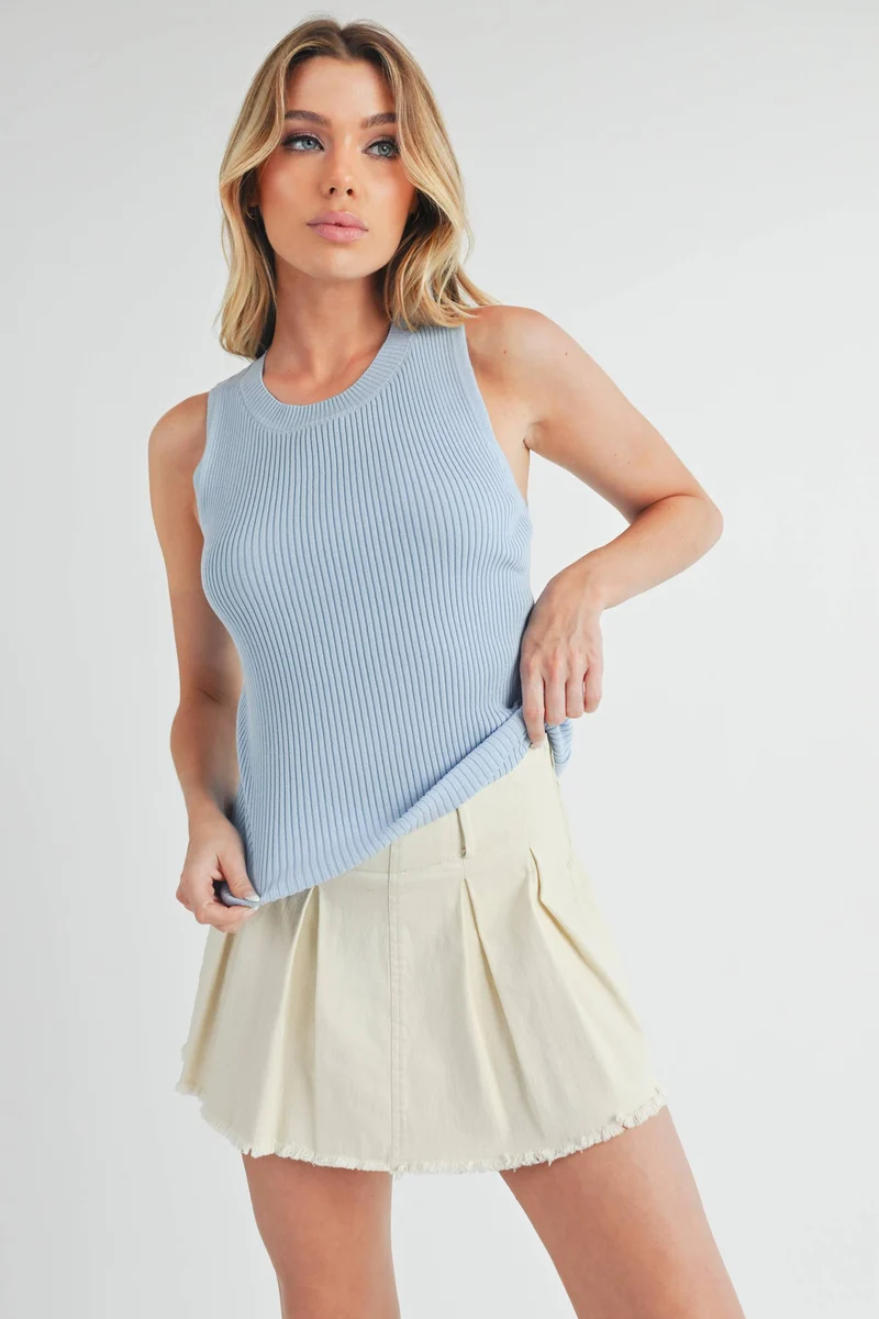 Soft Pink Tank Sweater