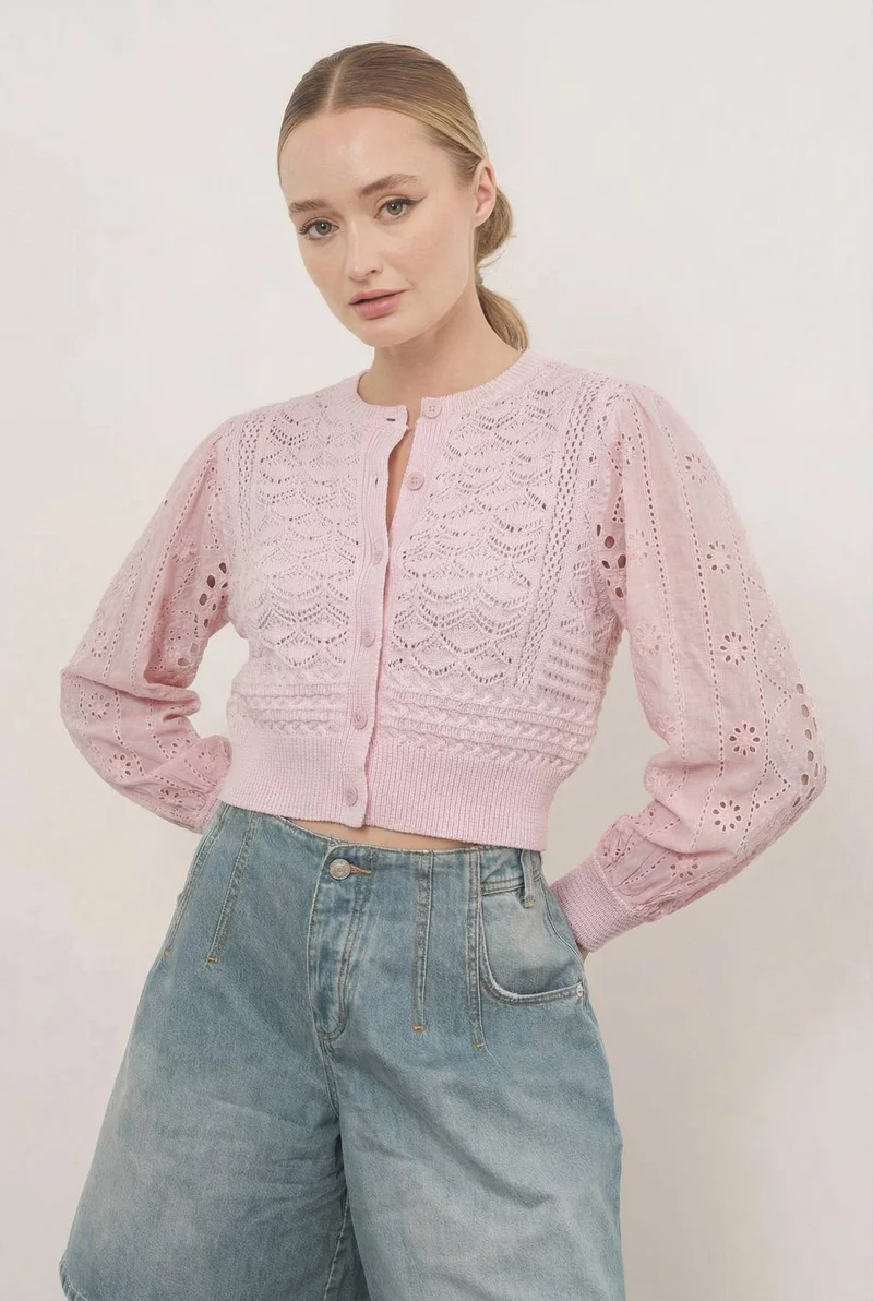 Cream Cardigan Sweater