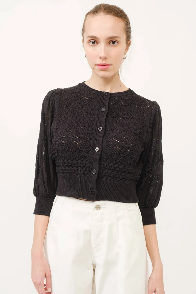 Cream Cardigan Sweater