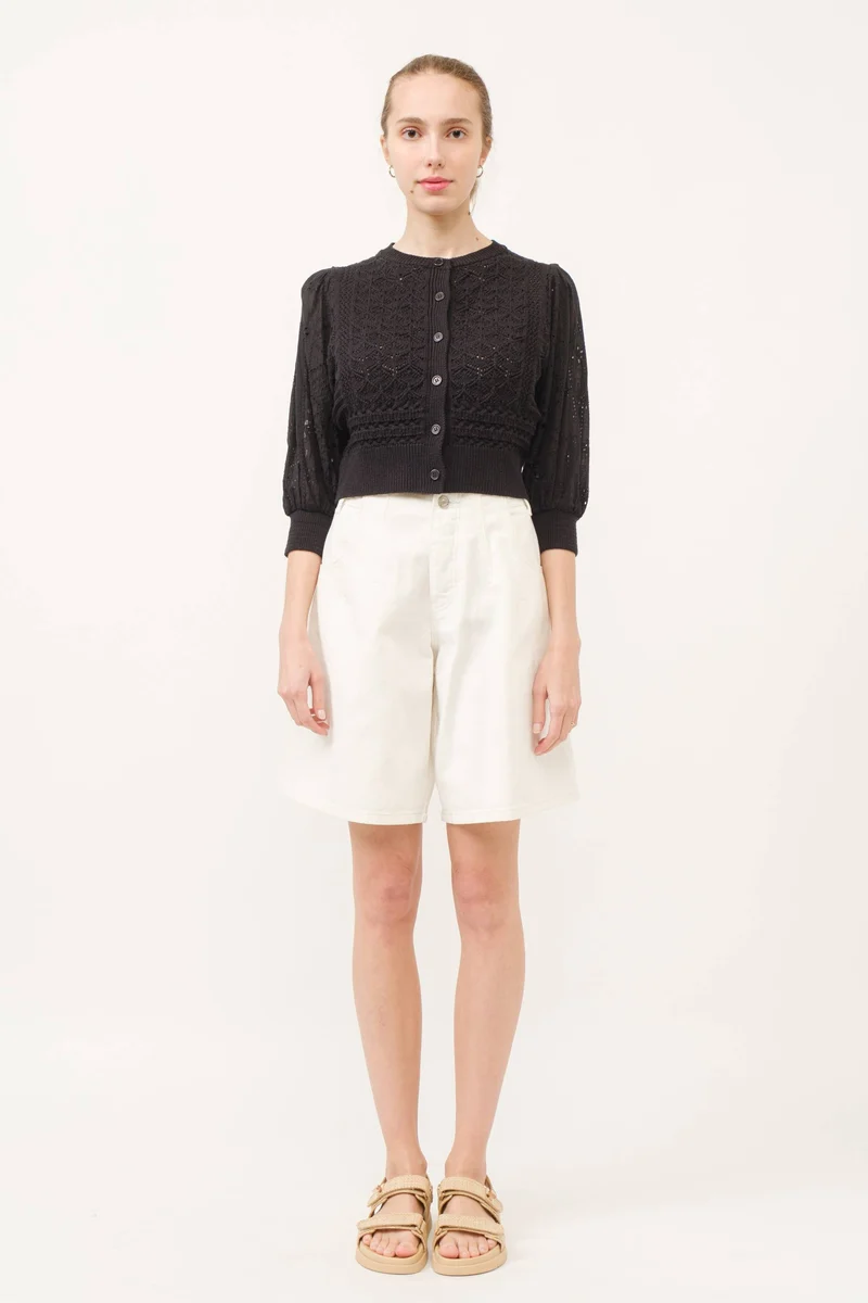 Cream Cardigan Sweater